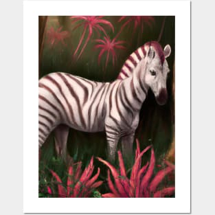 Pink Zebra Posters and Art